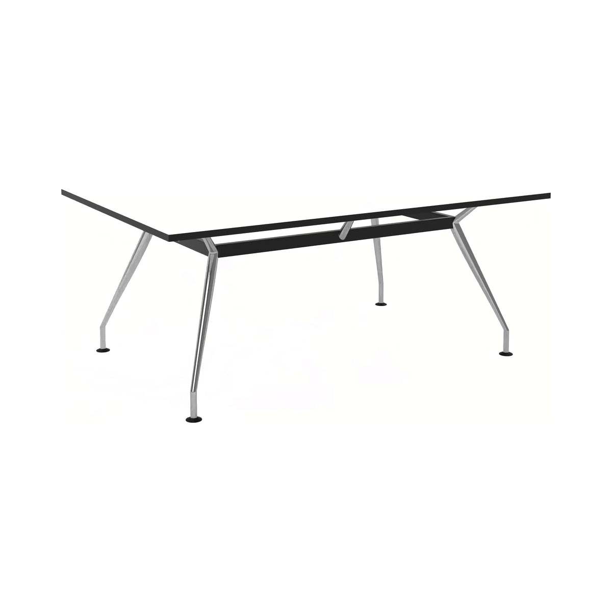199 Zest frame with chrome legs and a white rectangular top