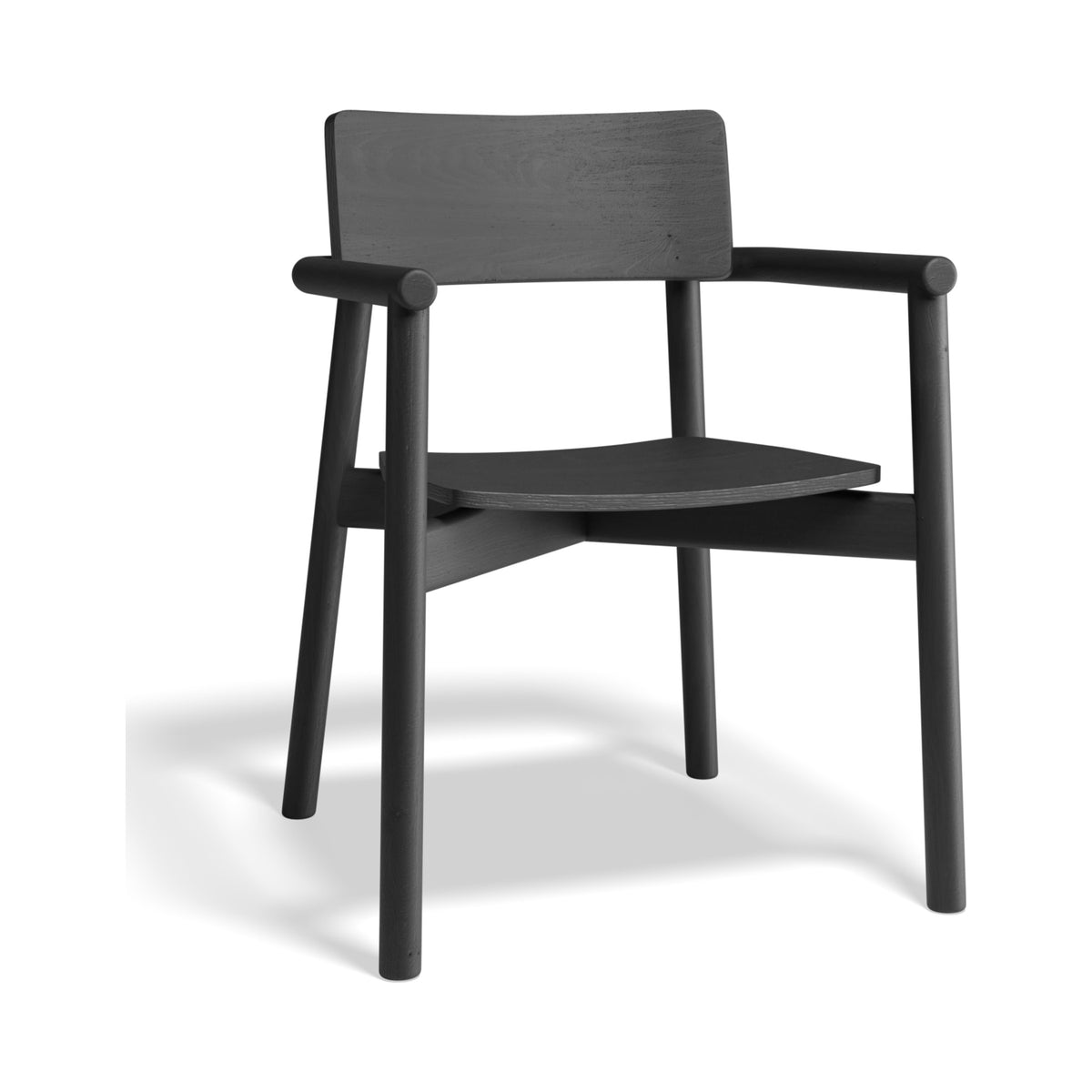 Andi timber armchair in American ash – view 1