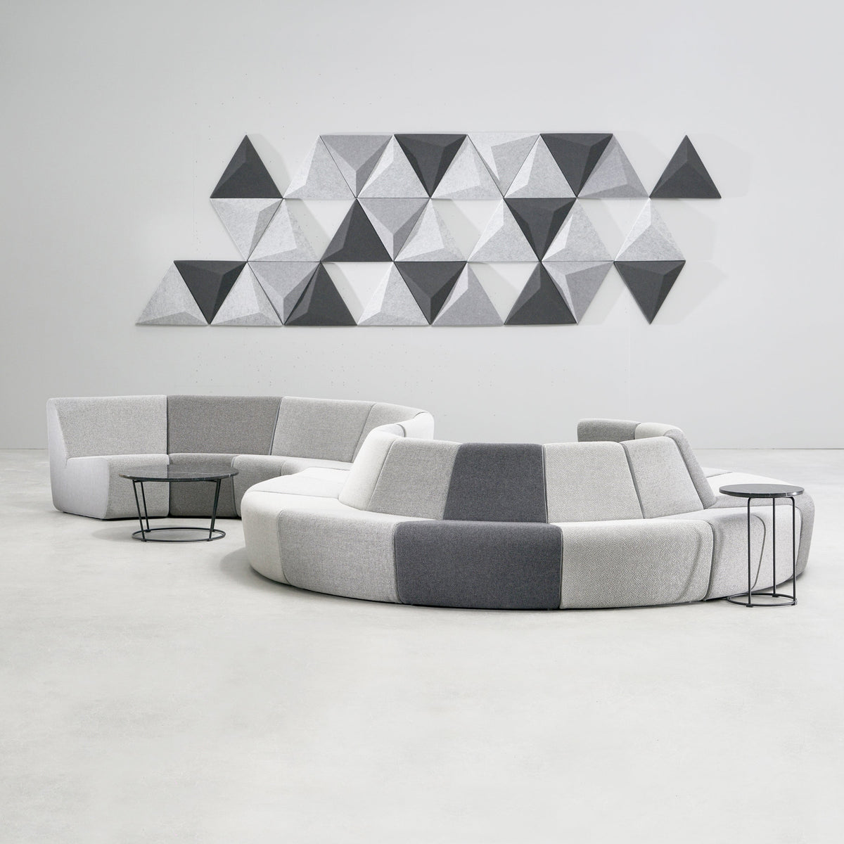 Aura Light Modular Lounge in a styled interior