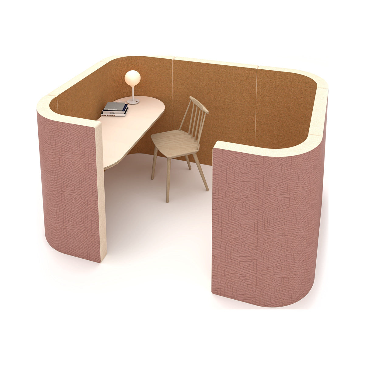 BASE focus booth for two in pink