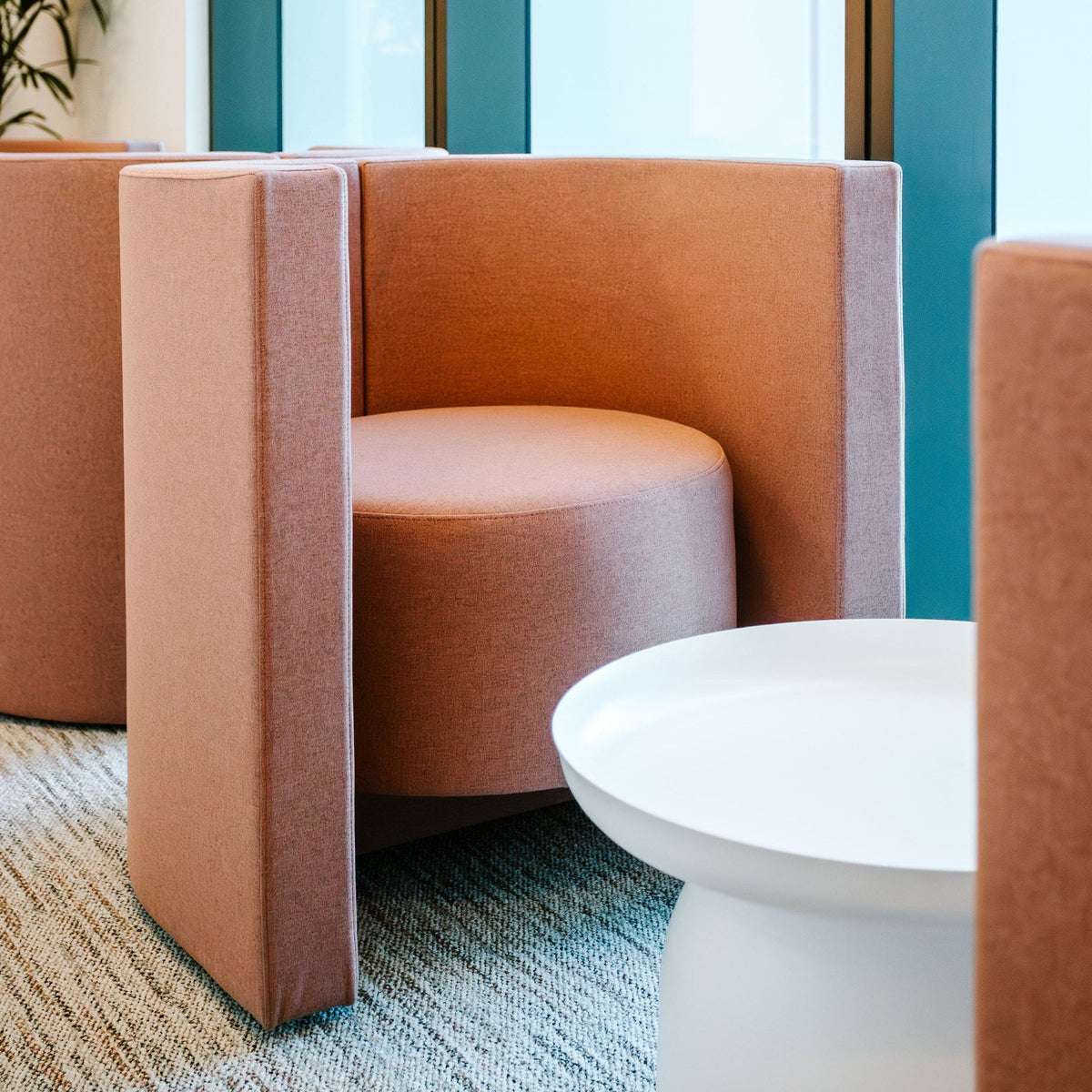 BASE focus booths in an office
