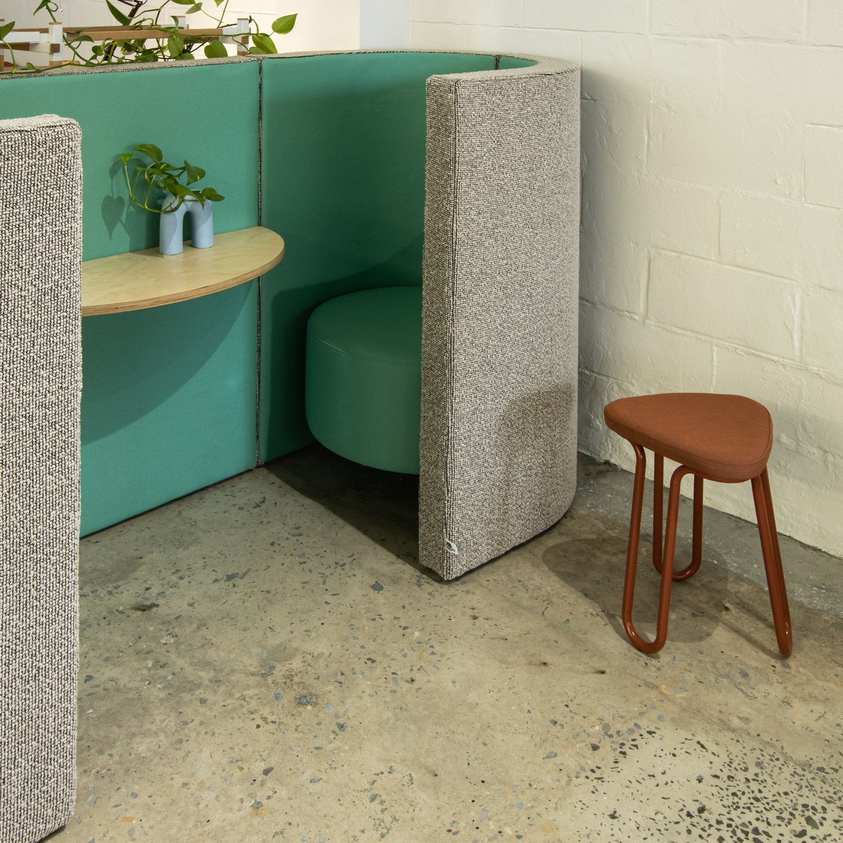 BASE focus booths in an office
