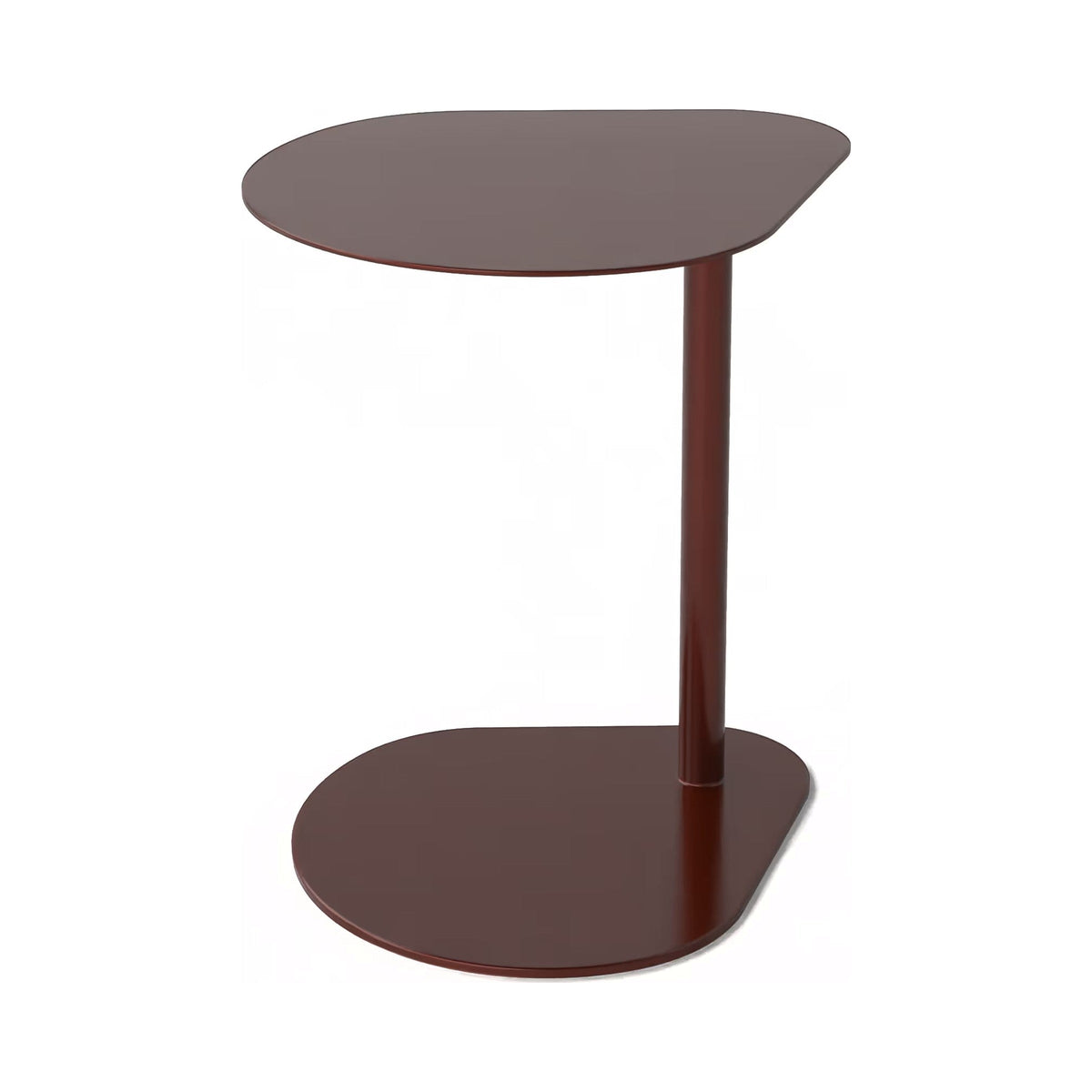 Bella over-couch table in deep red