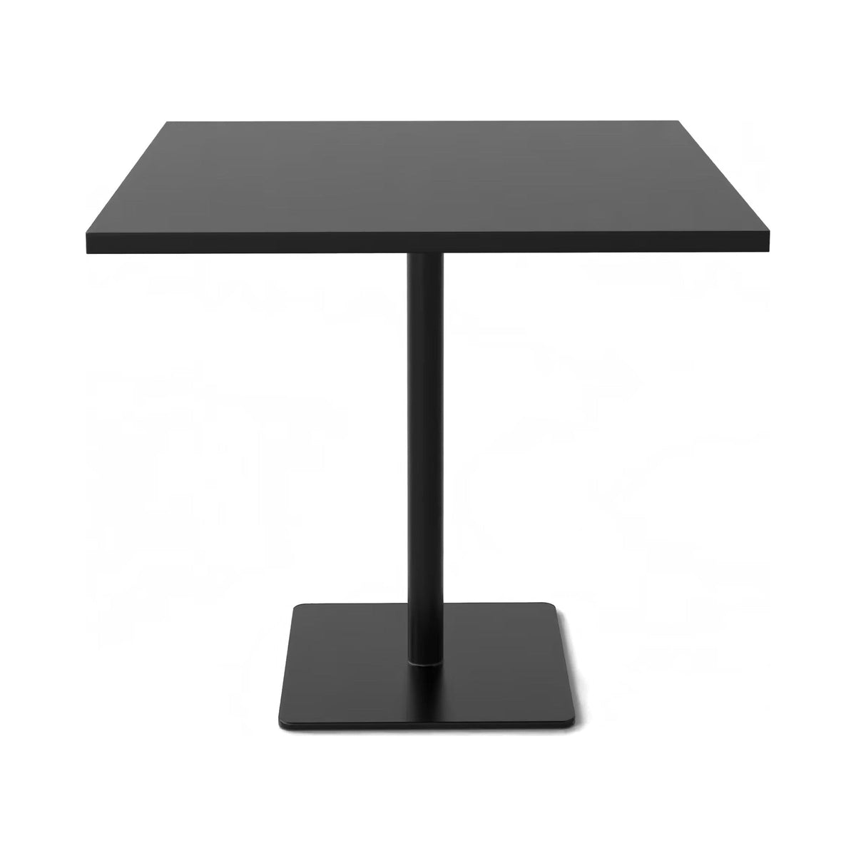 Brooke square disc base in black with a black square top