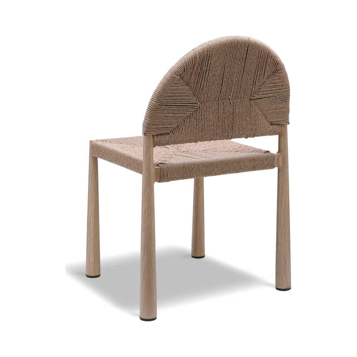 Calete outdoor dining chair, three-quarter view from the other side
