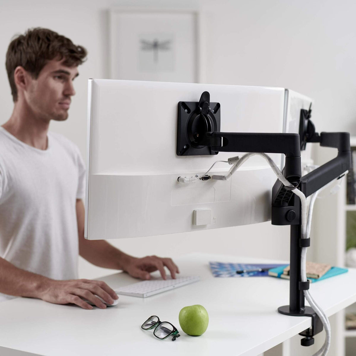 cbs-lima-monitor-arm in a styled interior