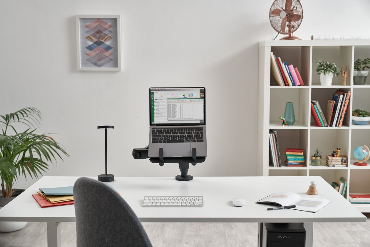 cbs-ollin-laptop-tablet-mount in a styled interior
