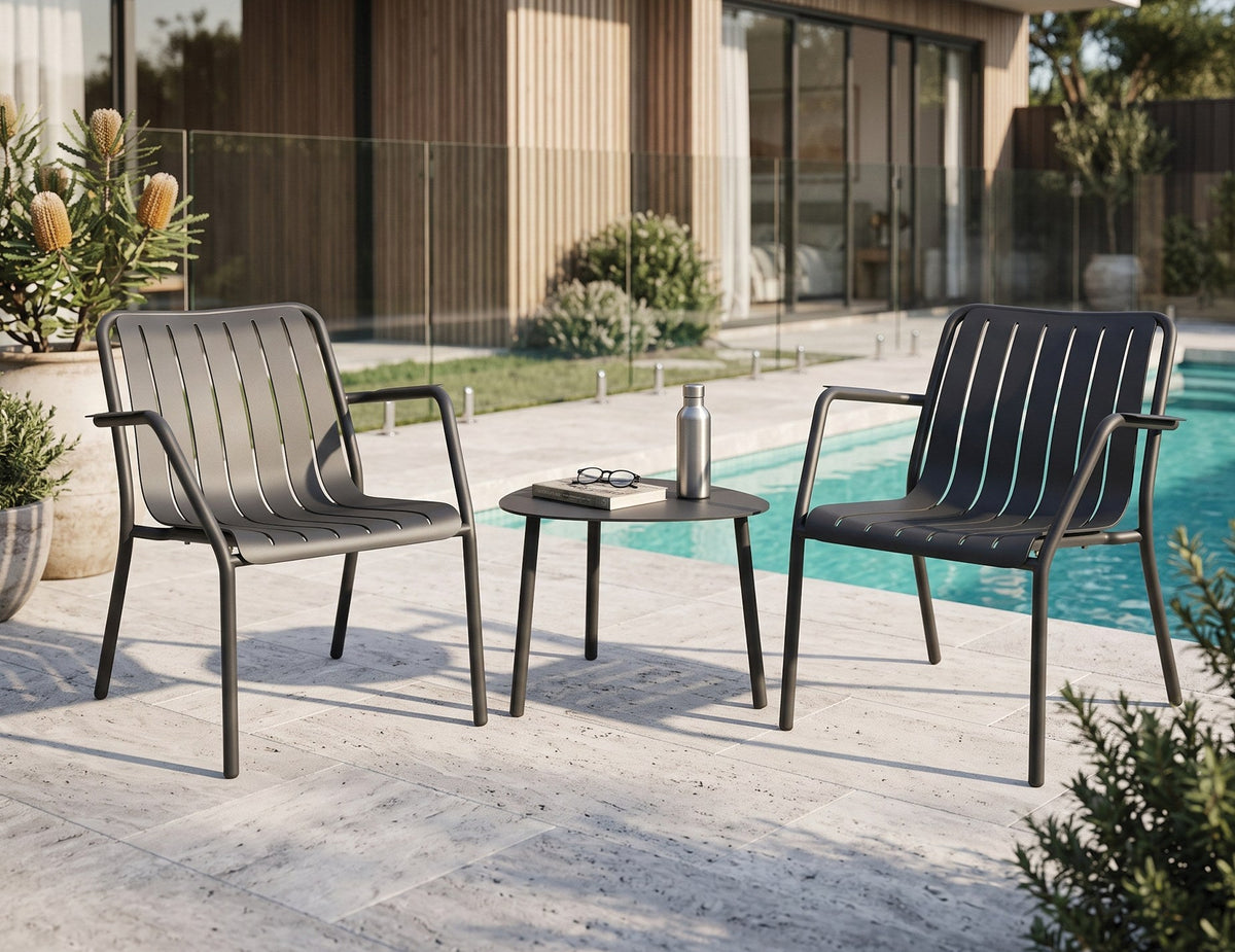 Cetara Outdoor Side Table in a styled interior