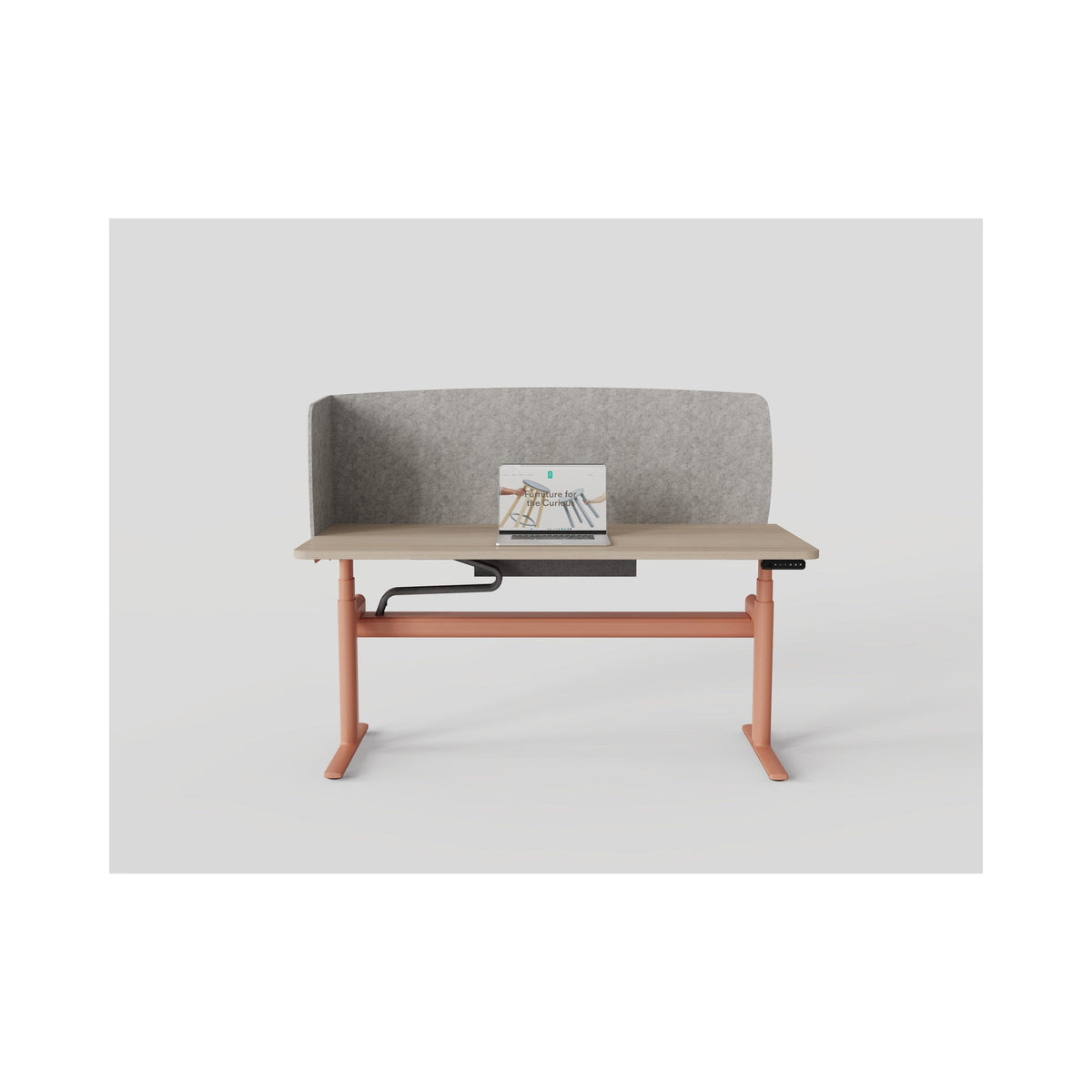 Cicada U-shape screen on a desk