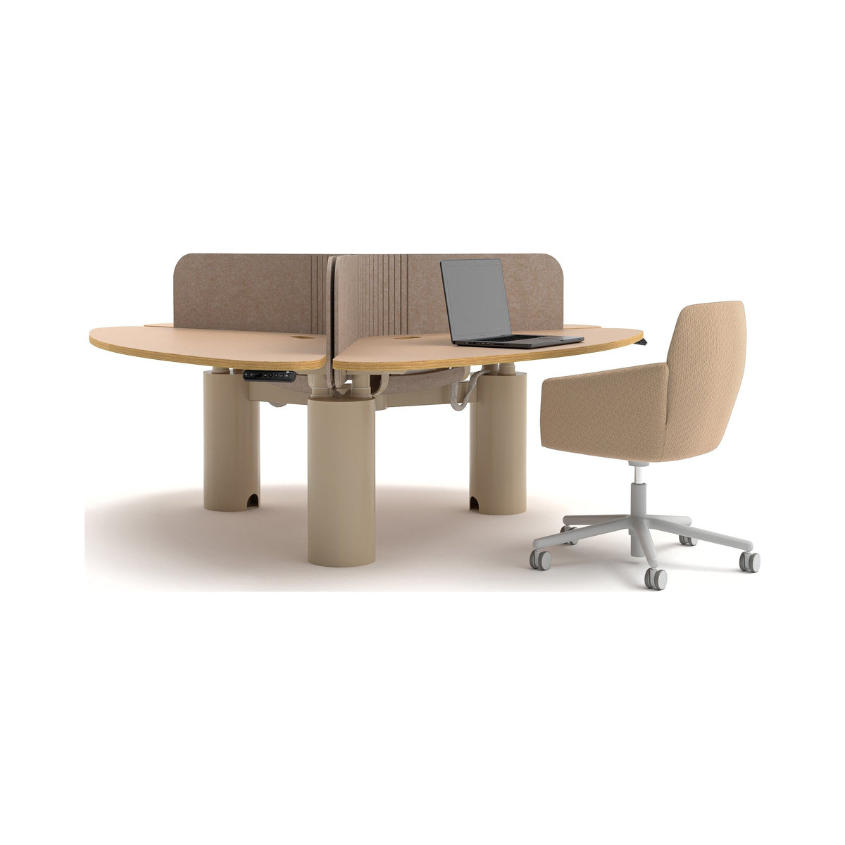 COLUMN h/a CLOVER cluster in timber and taupe
