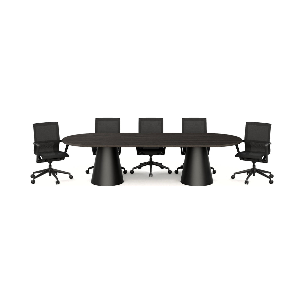 Cone boardroom table, front view