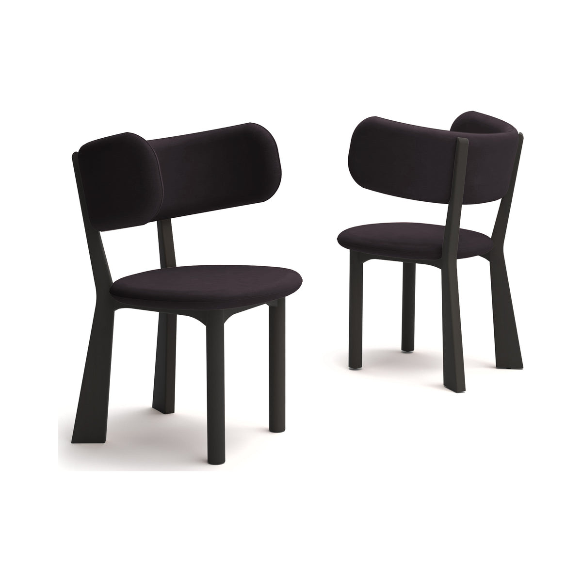 Pair of COOKIE Chairs in black
