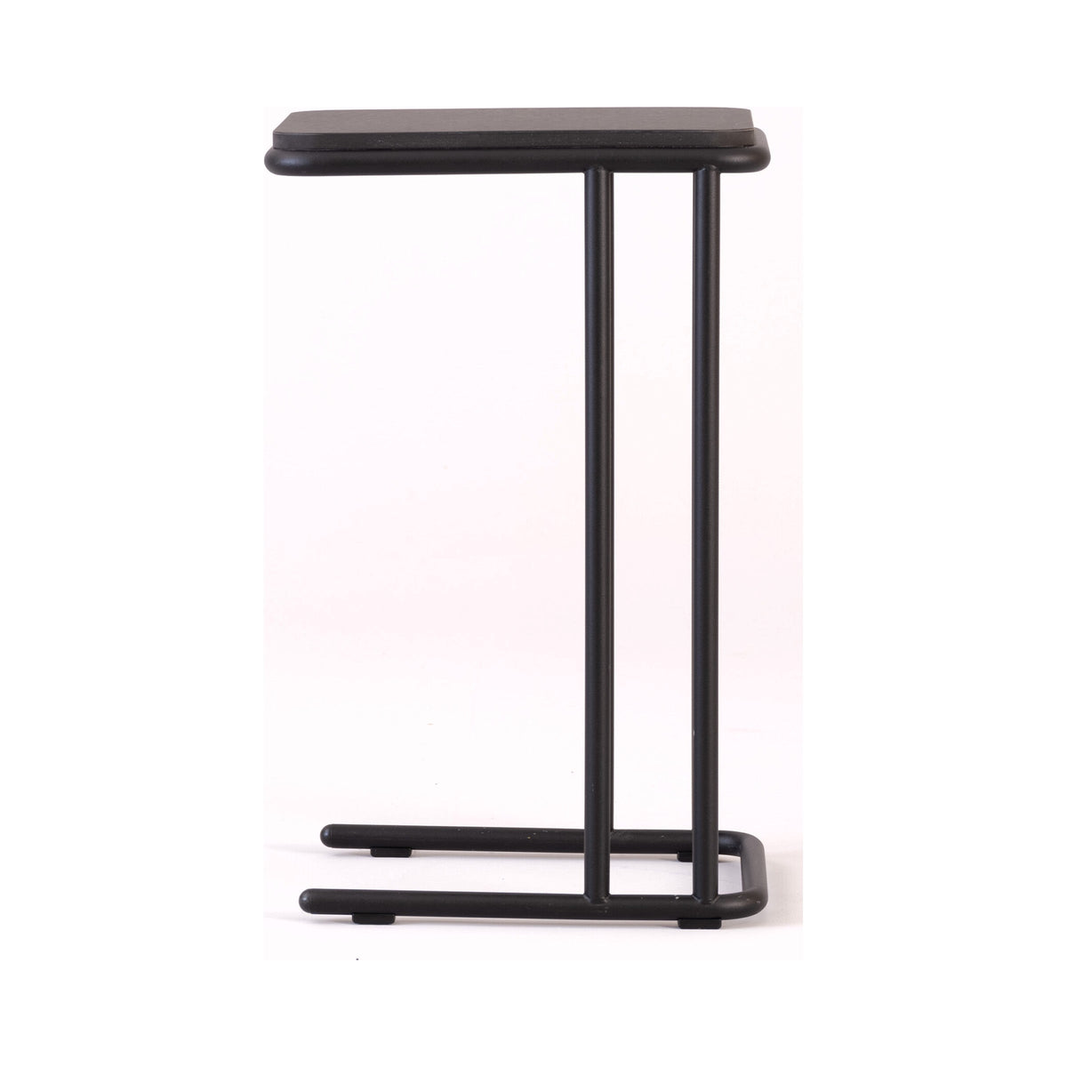 Cosmo Laptop Table in black, side view