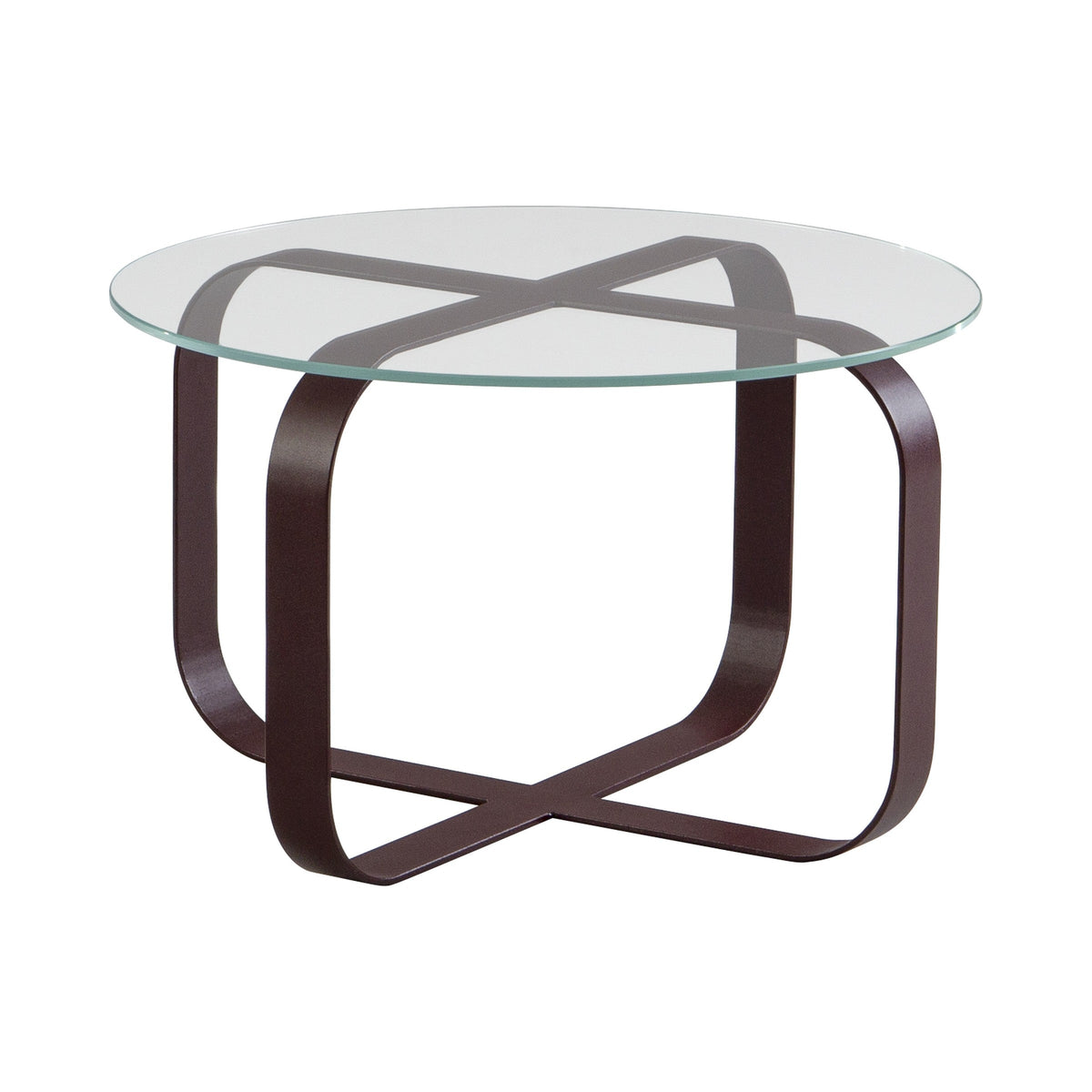 Cross Coffee Table with black base