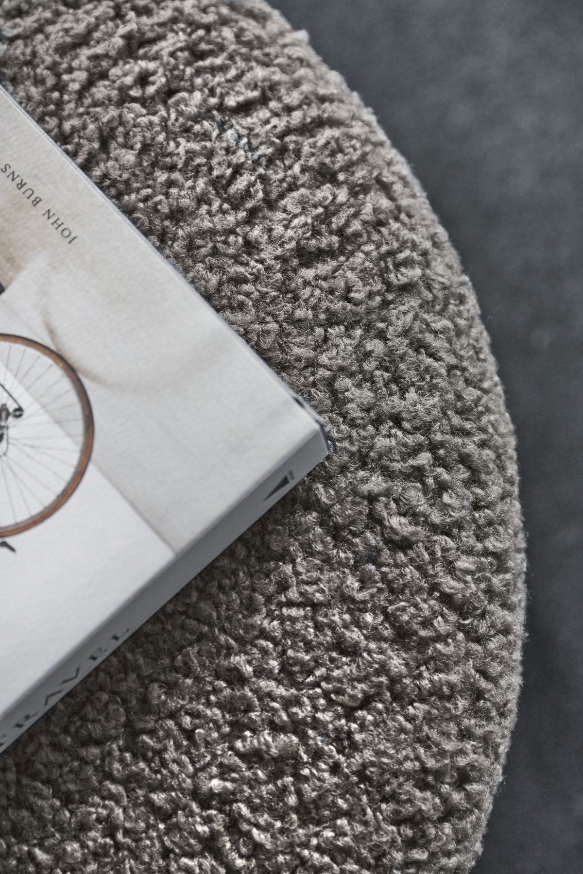 Cute chairs and pouf in a styled interior