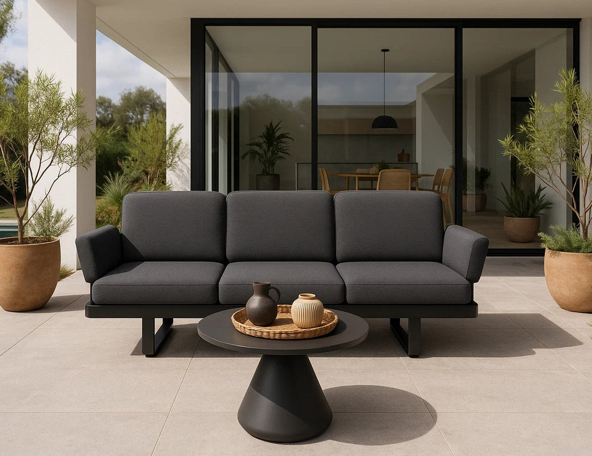 Delmar Outdoor Modular Sofa in a styled interior