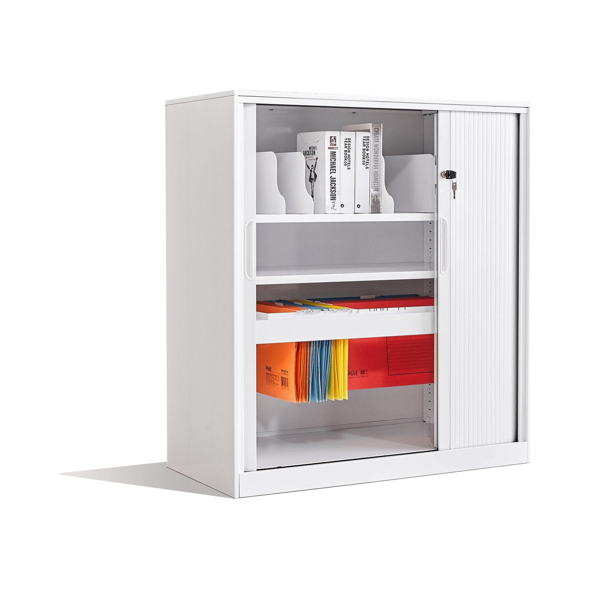 DT Tambour Cabinet in white