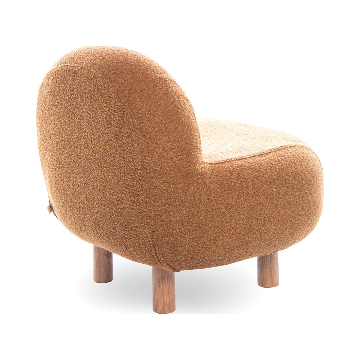 EASY_s lounge chair in terracotta, side view