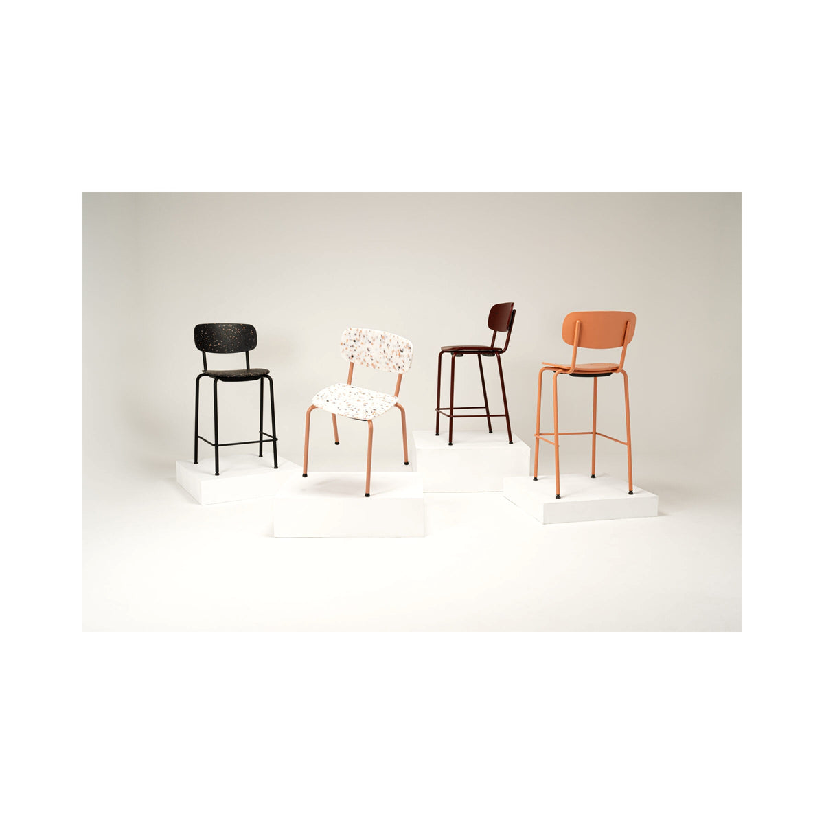 Easypeasy stools and chairs in several colours