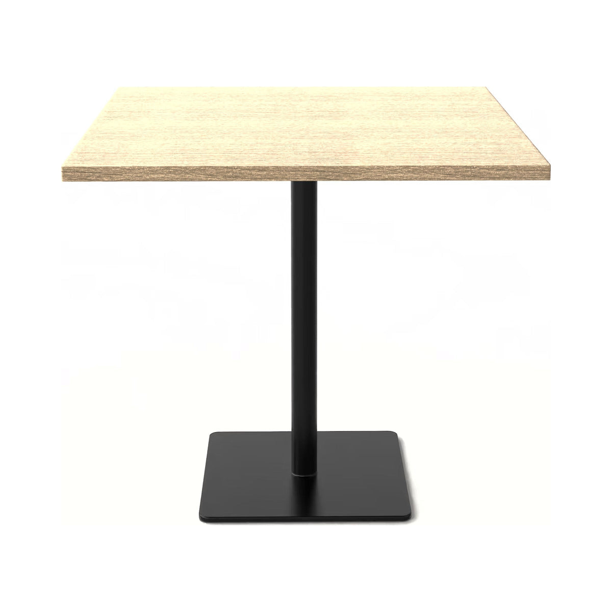 Eco disc base in black with a square timber-look top