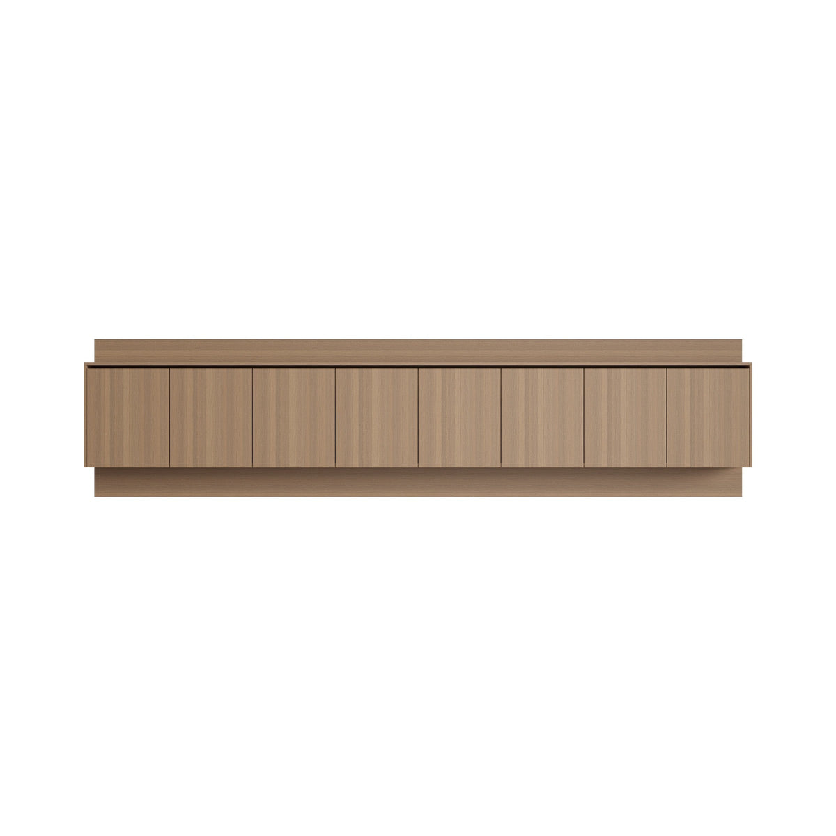 Floating wall credenza FL-03 in walnut-look, front view