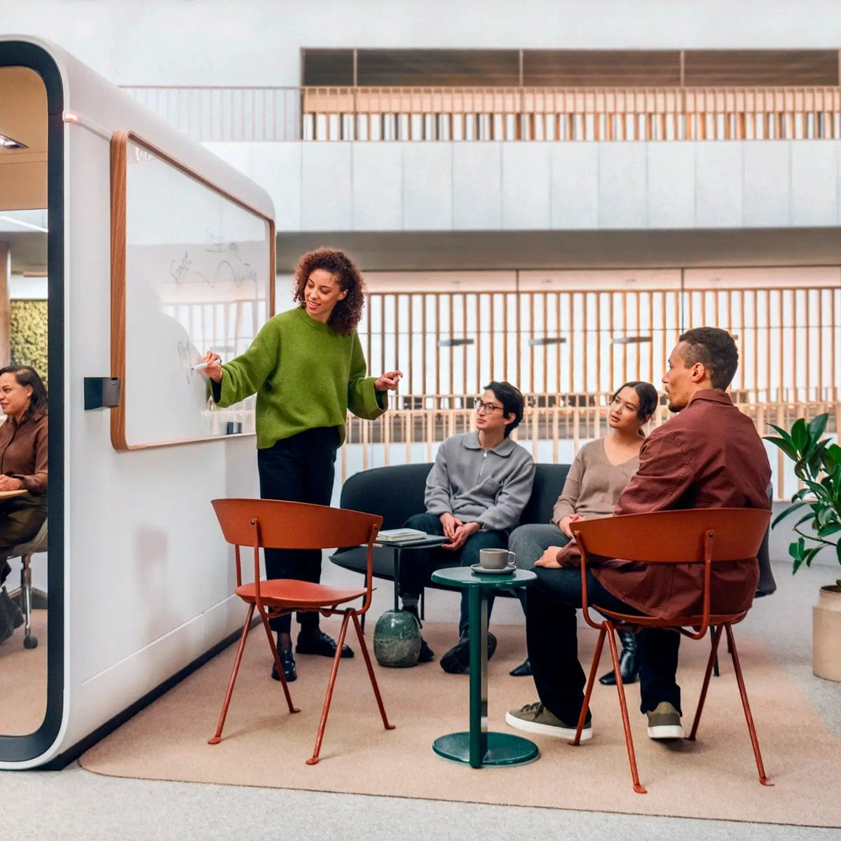 Framery Six meeting room pod in an office