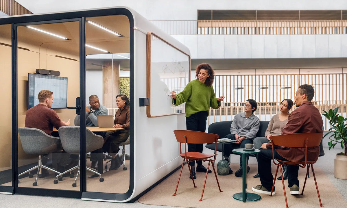 Framery Six meeting pod in an open-plan office
