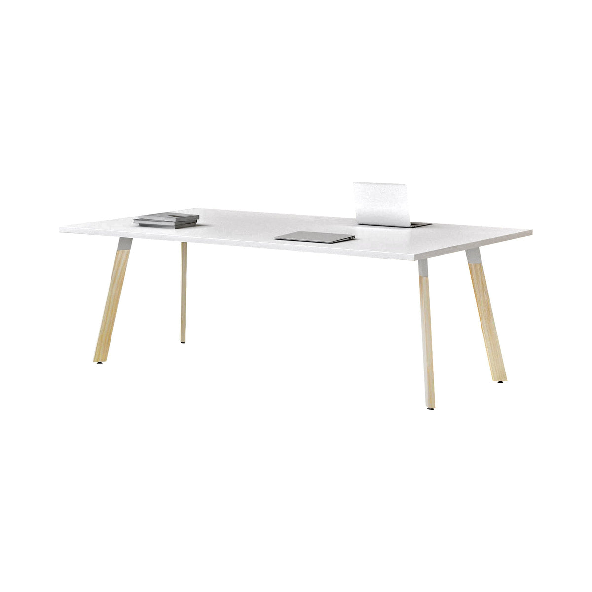 Gen-X2 Wood meeting table with ash legs