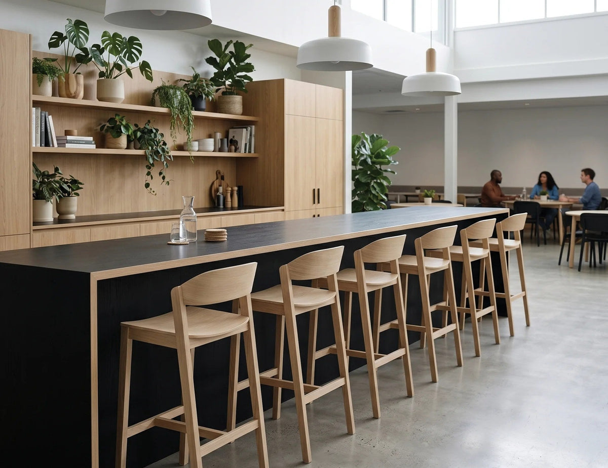 Grayson Bar Stool in a styled interior