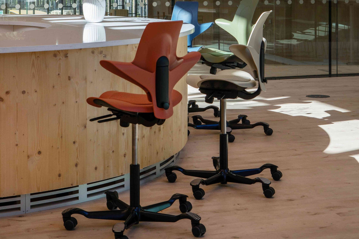 HÅG Capisco Puls 8020 chairs at a reception counter