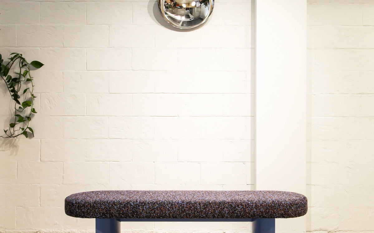 HALFMOON bench in a styled space