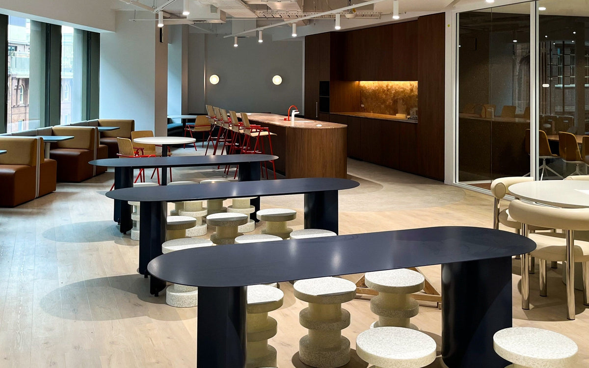 HALFMOON tables in an office