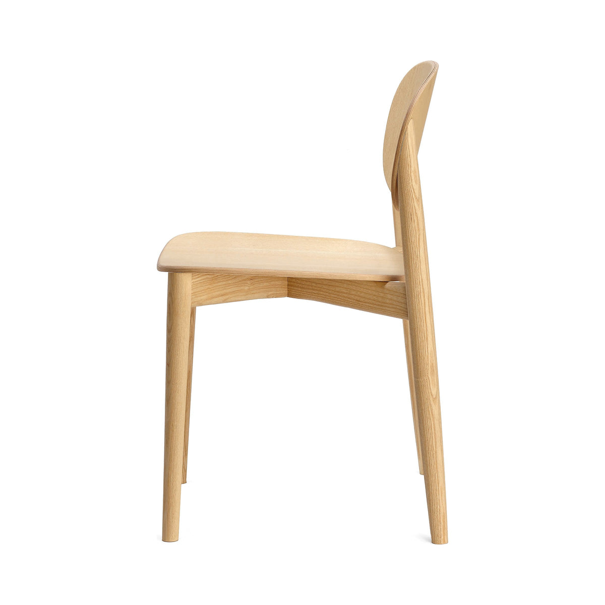 Harmo Chair in natural ash, side view