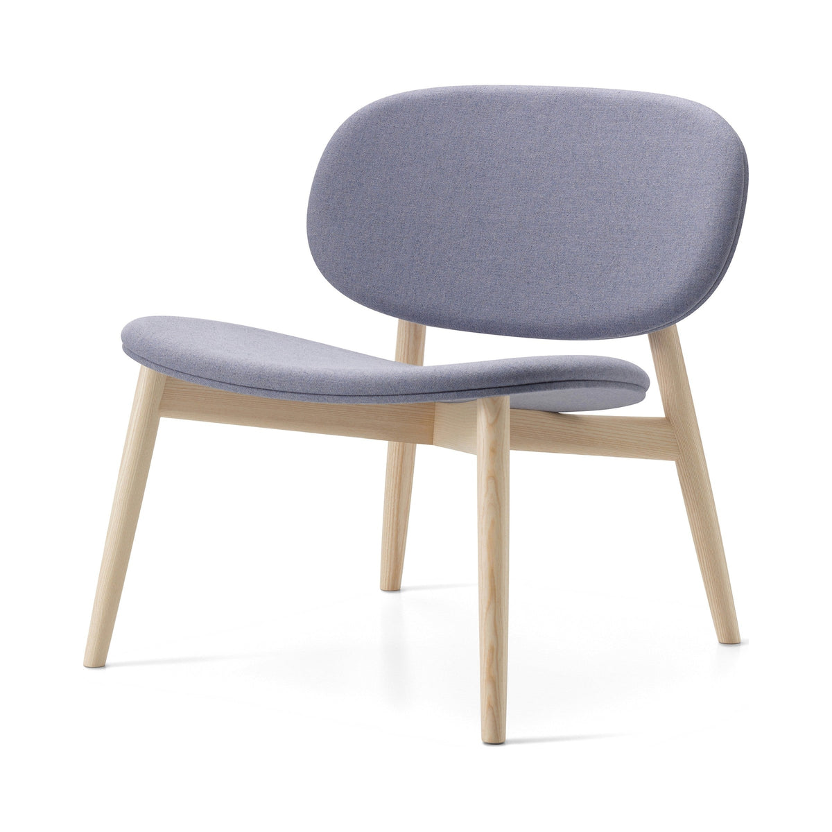 Harmo Relax in natural ash with lavender upholstery