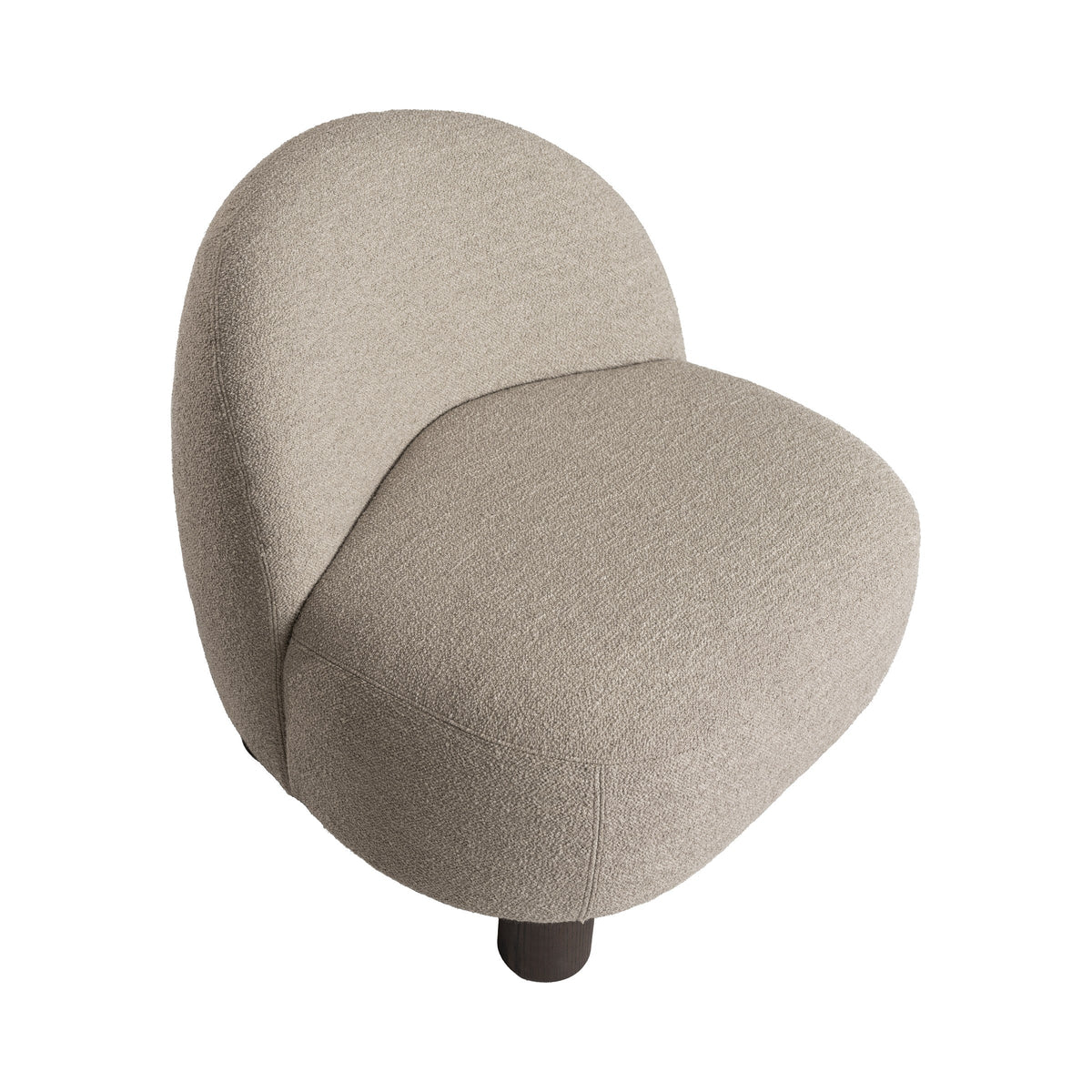 Karla Easy Chair in Barnum hemp, side view