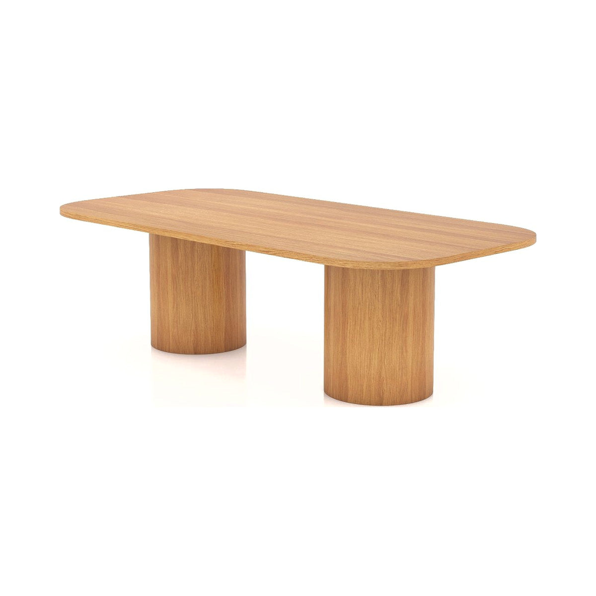 Knox dual-base table in timber