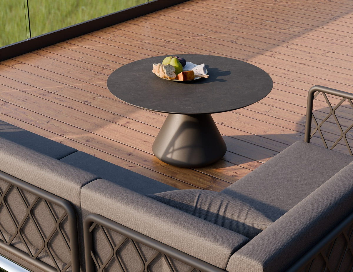 Kora Outdoor Coffee Table in a styled interior
