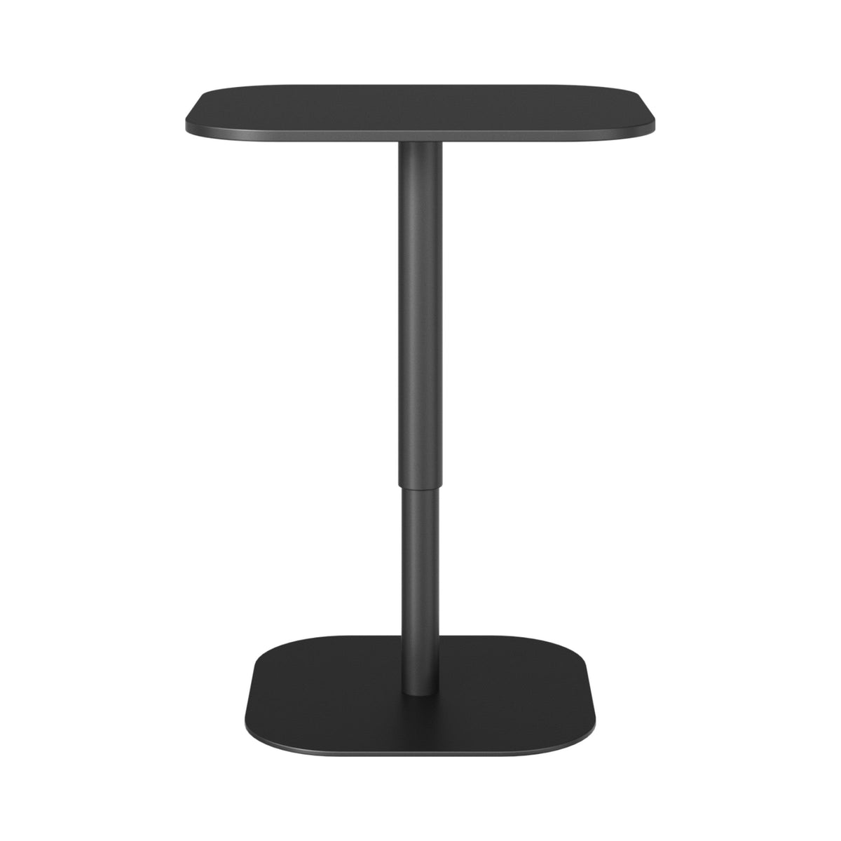 Lilo gas-lift table with a black top, raised