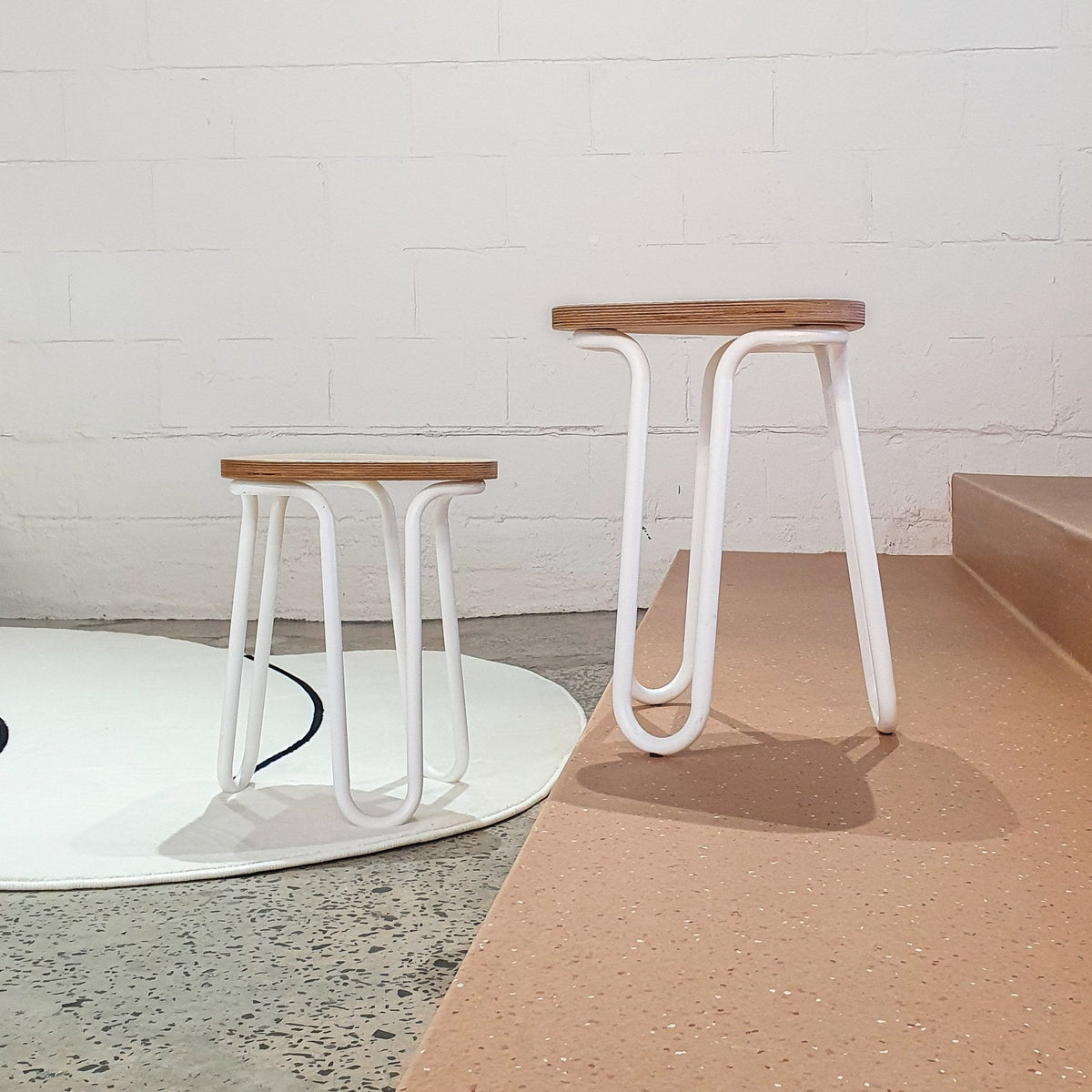 LITTLE stools in a breakout space