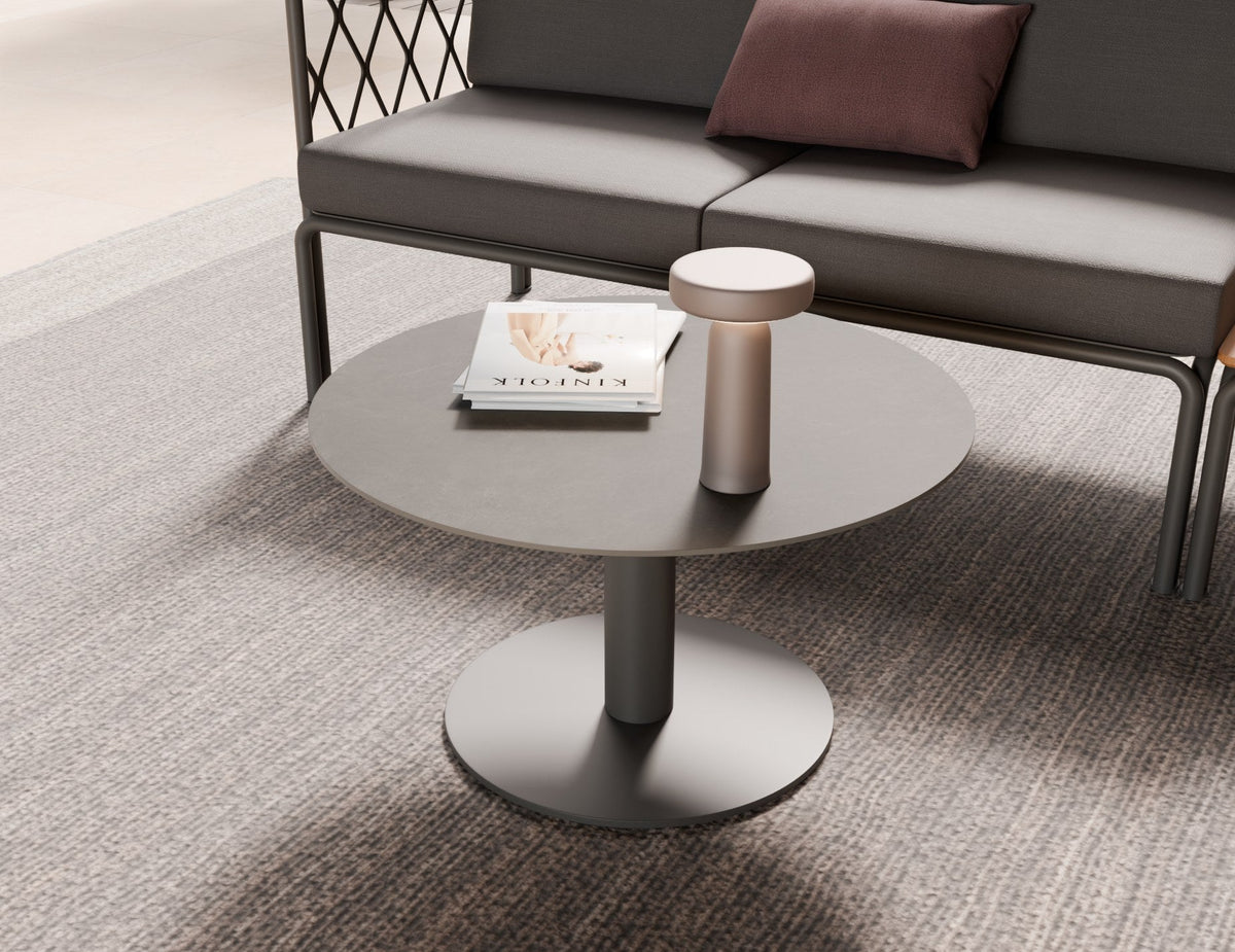 Loma Outdoor Coffee Table in a styled interior