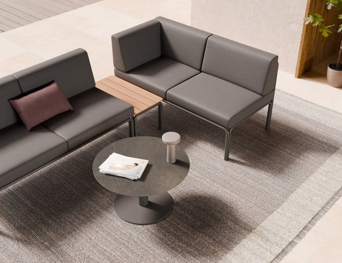 Loma Outdoor Coffee Table in a styled interior
