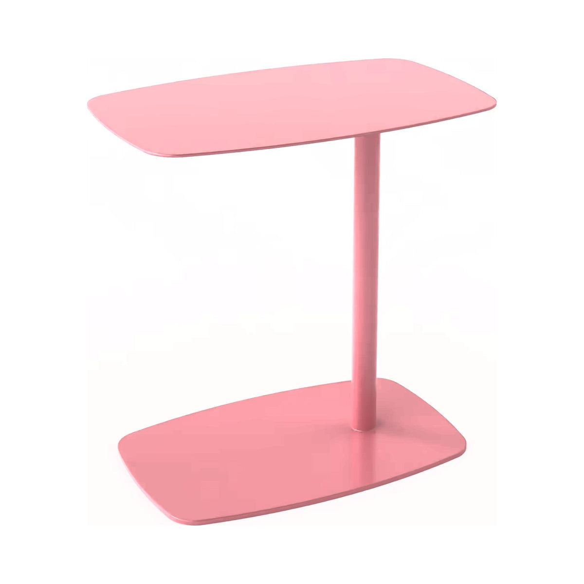 Lulu over-couch table in pink
