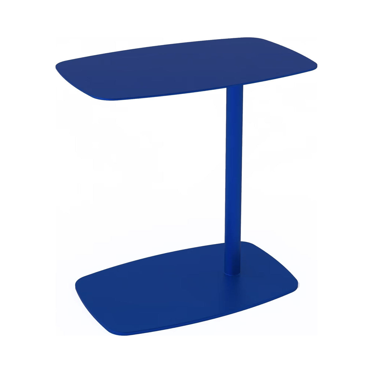 Lulu over-couch table in royal blue