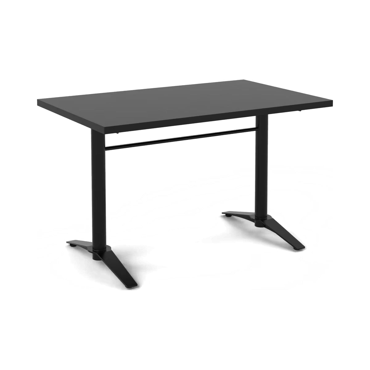 Mason twin base in black with a black rectangular top