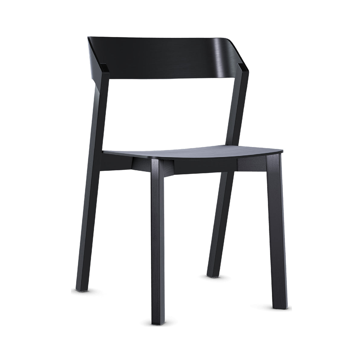 Merano Chair in black stained beech