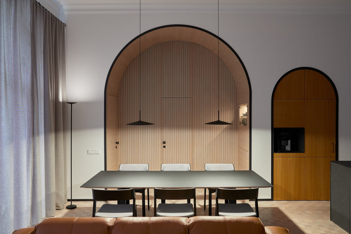 TON Merano chairs in a cafe interior