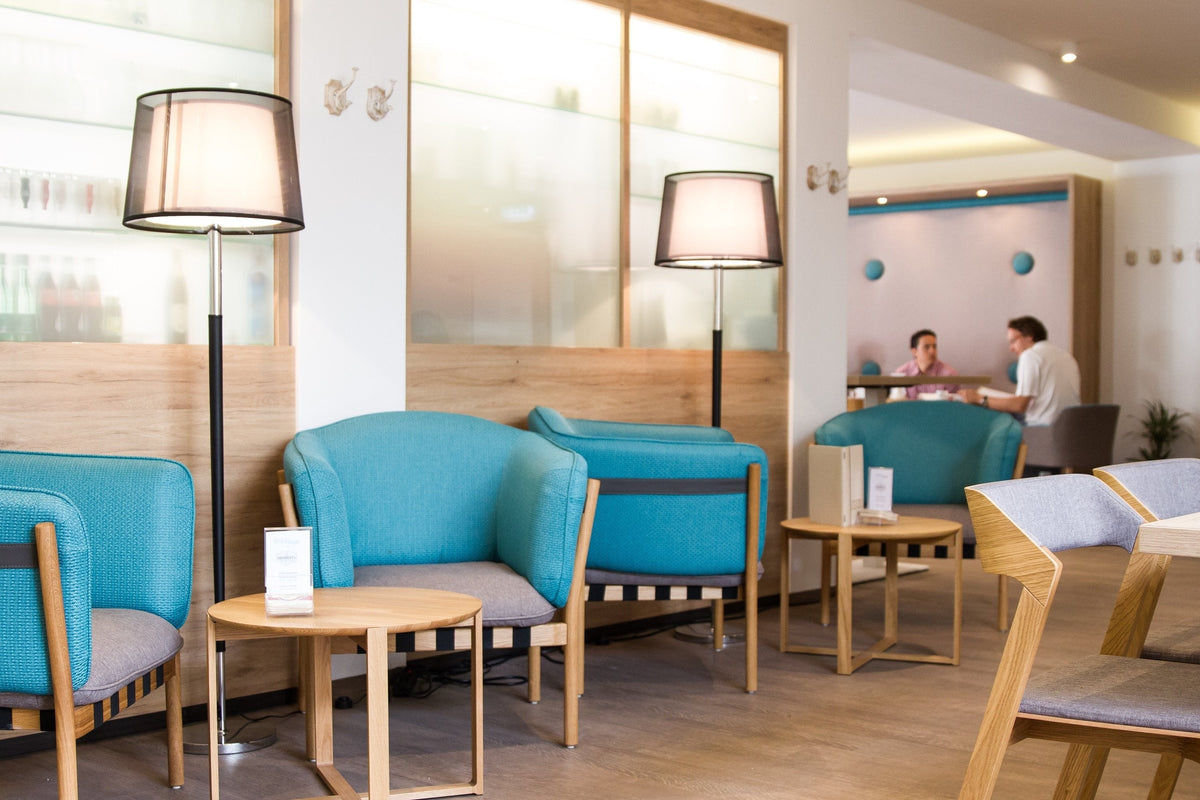 TON Merano Lounge Armchairs in a cafe lounge