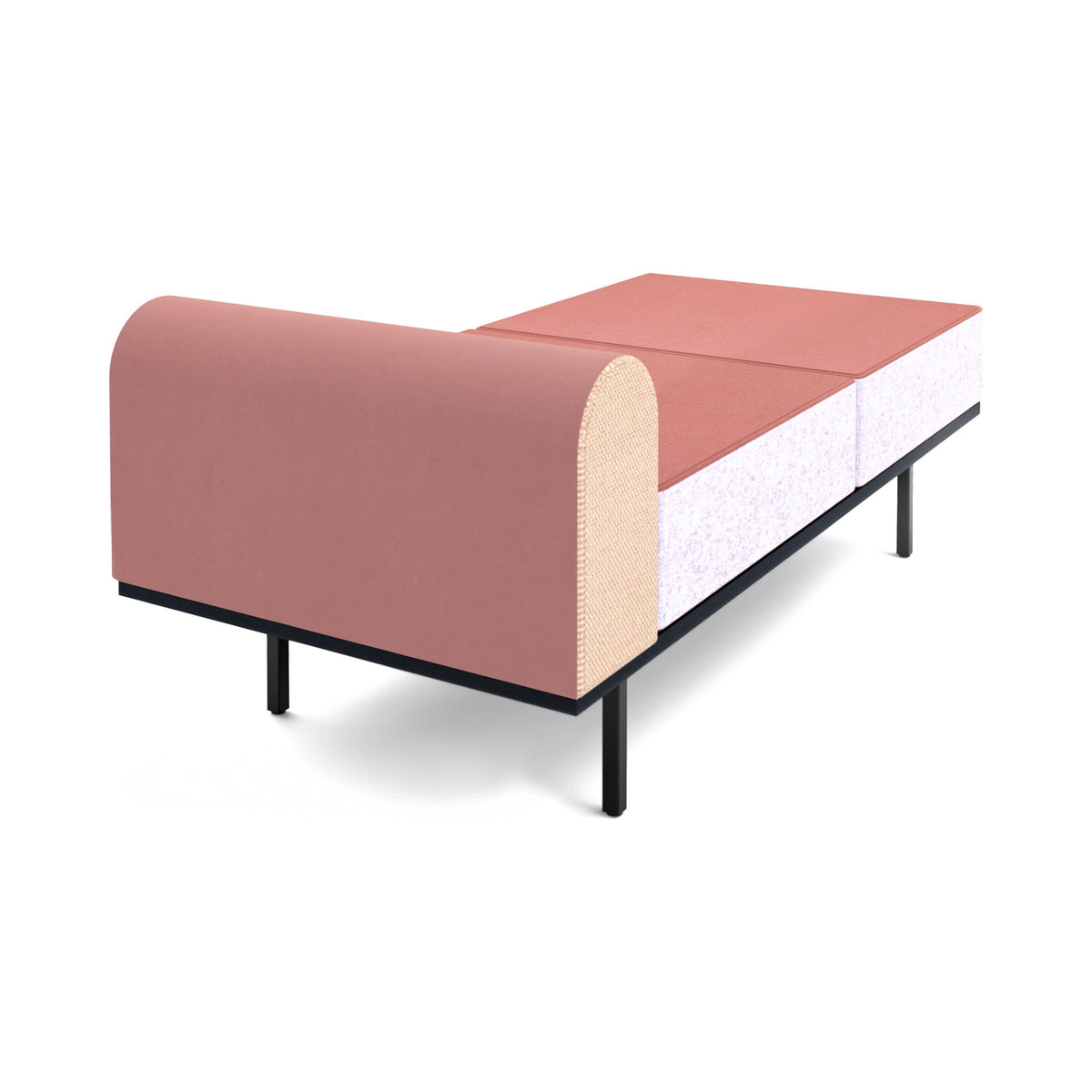 NOD bench seat in pink