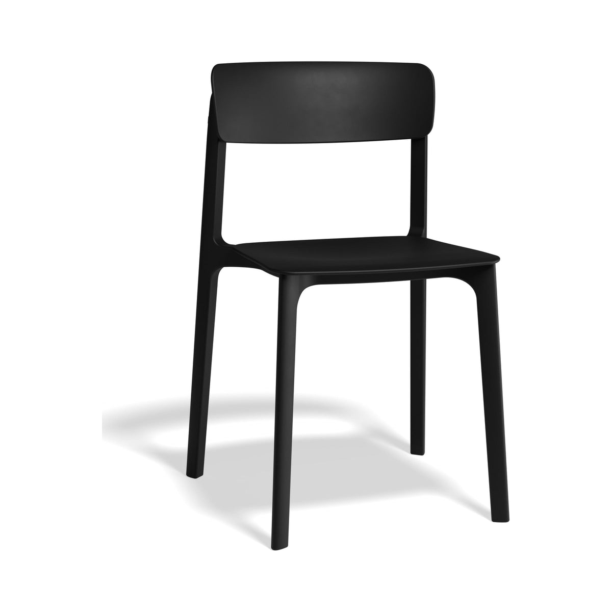 Notion chair in black, three-quarter view