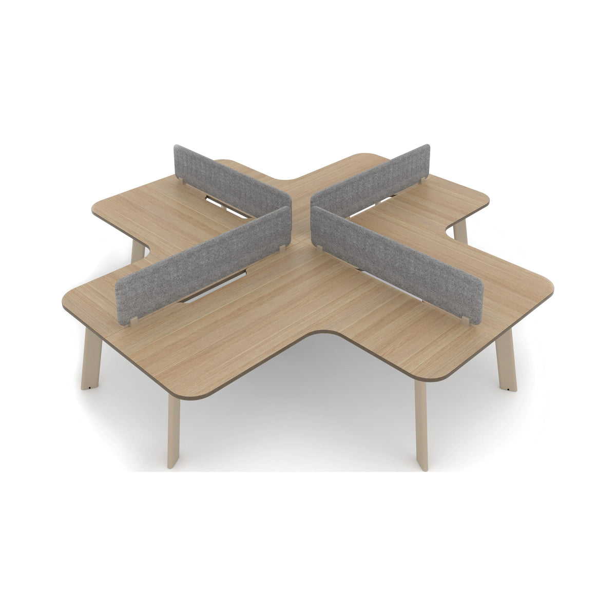 OBLONG four-way workstation cluster
